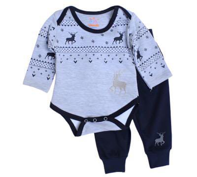 Toddlers 2 Pcs Bodysuit & Jogger Pant Set -Reindeers