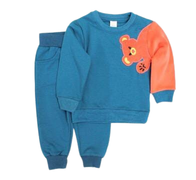 Toddlers 2 Pcs SweatShirt & Jogger Pant Set -Bear