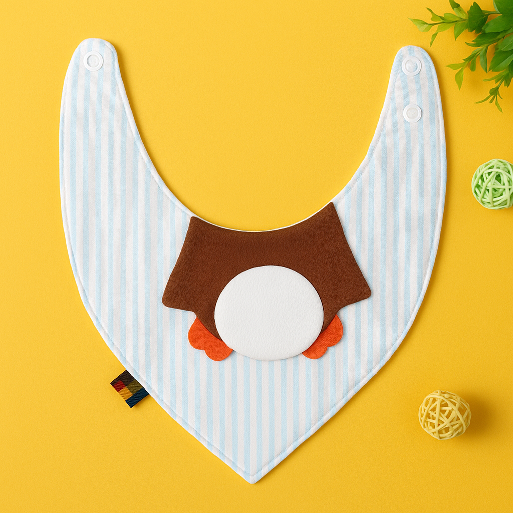 Infant's Penguin Style Bandana Bib
