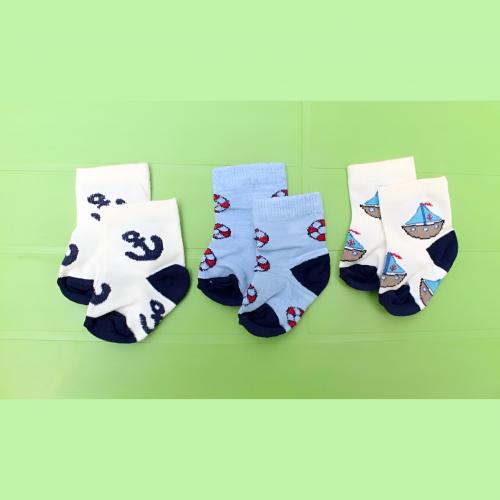 Boys Pack Of 3 Socks - Sailor Man