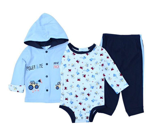 Ohm & Emmy 3 Pcs Hoodie, Bodysuit & Trouser Set -Power & Me