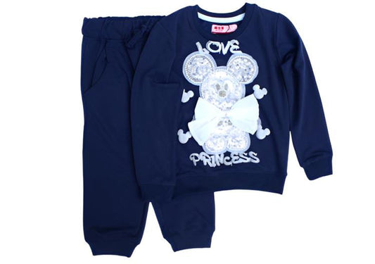 S.Q. Kids 2 Pcs SweatShirt & Jogger Pant Set - Minnie Mouse