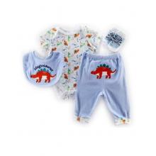 Sanyong 4 Pcs Baby Layette Set - Stegosaurus 