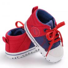 Boys Prewalking Laces Sneakers - Red