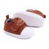 Mouse Print Prewalking Boys Shoes With Velcro Strap - Brown