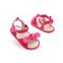 Girls Pink Summer Sandals With Bow On Top - Walking Sole