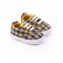 Boys Prewalking Sneakers With Checks Detailing - Yellow