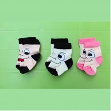 Girls Pack Of 3 Socks - Smiley Face 