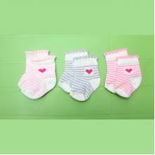 Girls Pack Of 3 Socks - Hearts