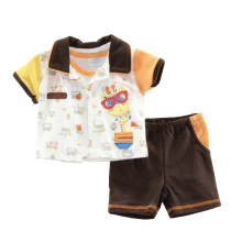 Monours 3 Pcs Boys Summer Outfit - Shirt, Vest & Short