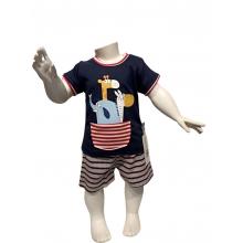 2 Pcs T-Shirt & Short Set  - Animals