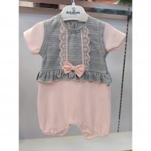 Bebelinna Girls Romper With Attached Bow