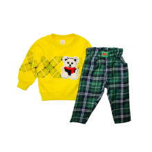 Toddlers 2 Pcs SweatShirt & Trouser Set -Bear