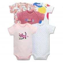 Tedmimick Pack Of 5 Summer Bodysuits - Cute